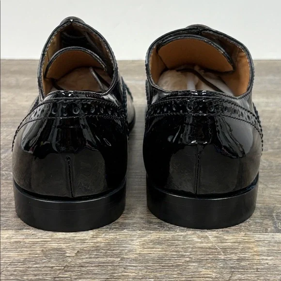 NEW Marc by Marc Jacobs Women’s Black Patent Leather Oxford Shoes (Size 8) - Picture 3 of 10